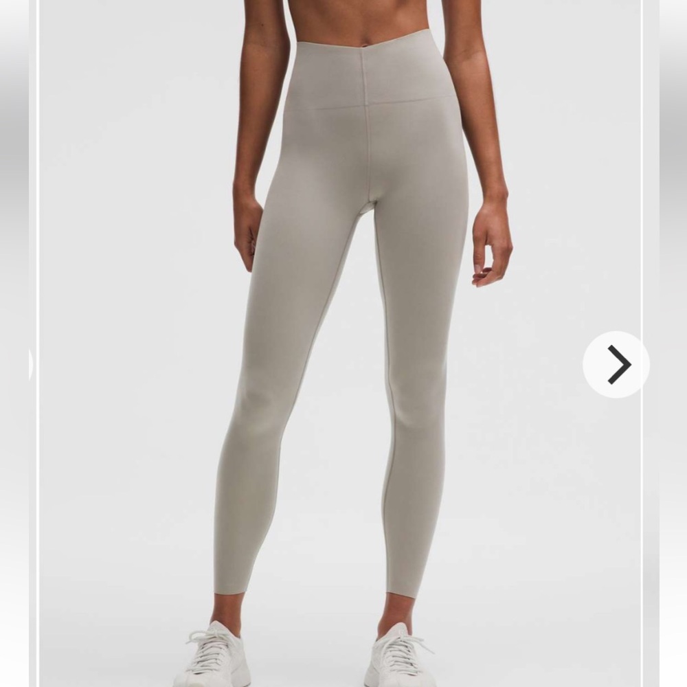 Lululemon Glow Up Super-High-Rise Tight 28" Warm Ash Grey size 10